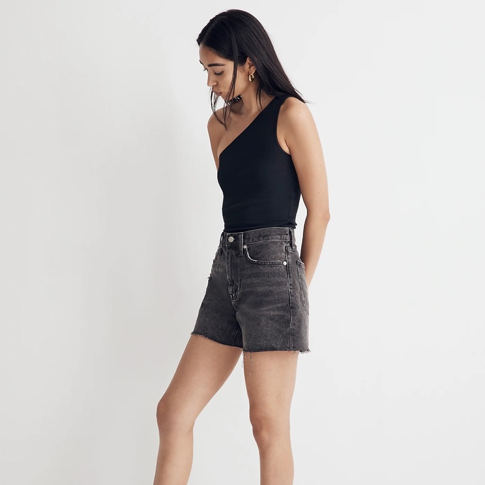 Madewell Relaxed Mid-Length Denim Shorts - Bradbrook Wash